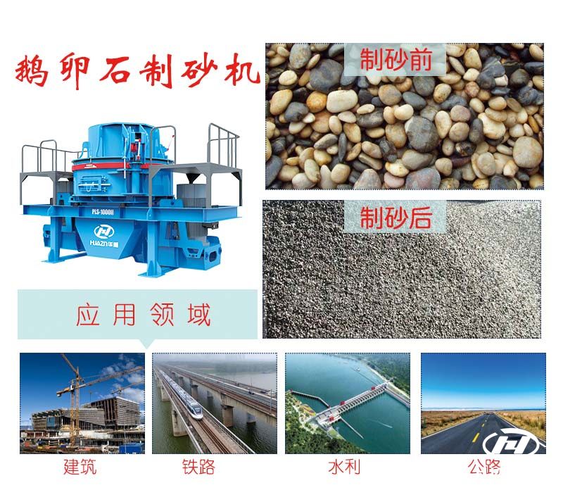 河卵石制砂機生產線
